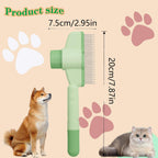 Kittupet pet grooming comb in use on cat fur
