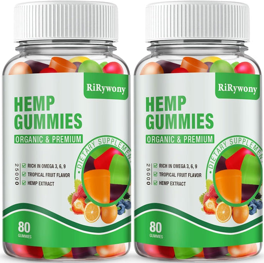 RiRywony Health Omega 3 6 9 Gummies front bottle view