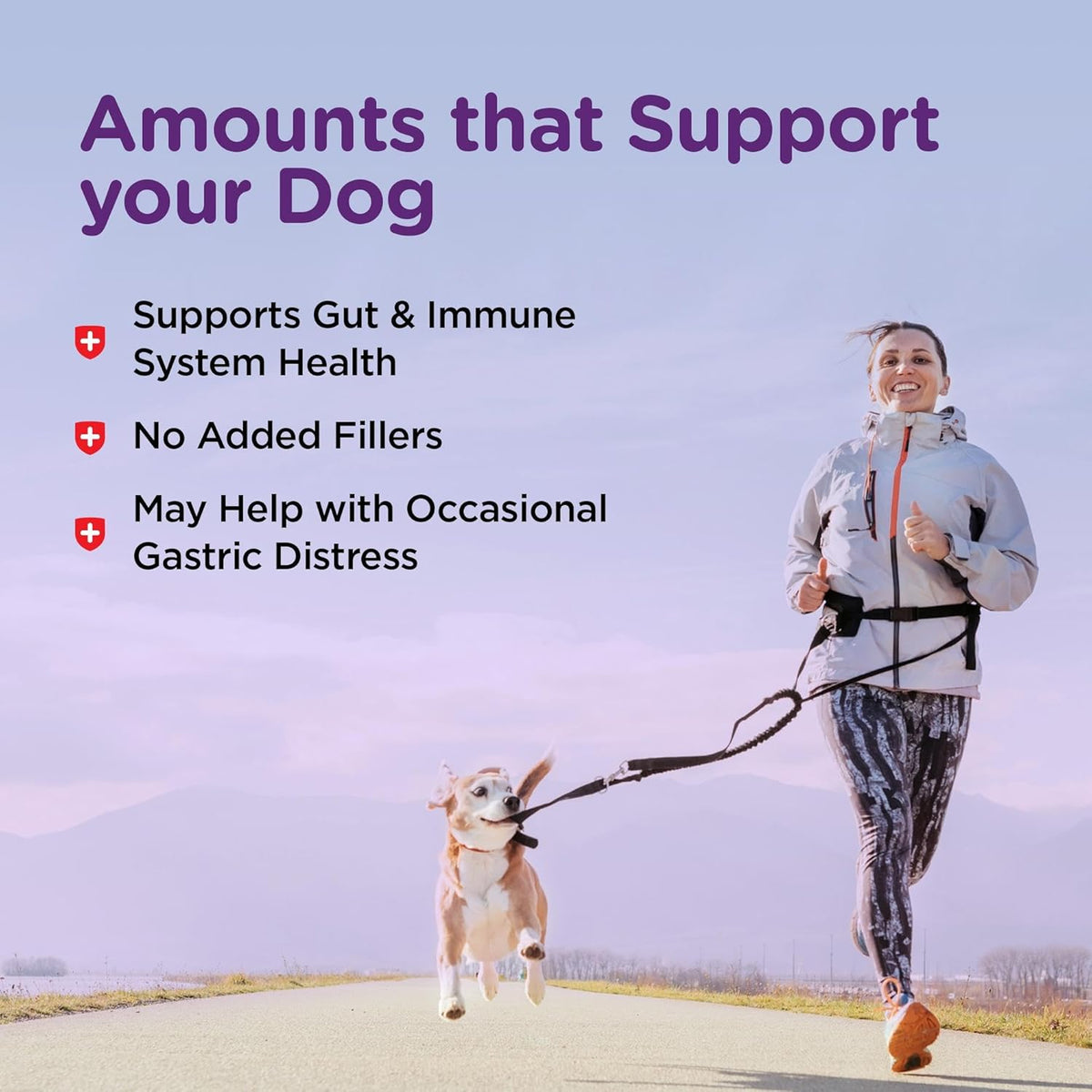 Dog enjoying Nutri-Vet liver flavored health supplement treat