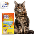 Fresh Kitty elastic draw top litter box liners front view