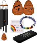 Full set layout including chimes bracelet and sympathy card