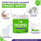 Side profile of Pumbler pet ear wipes 50 count container