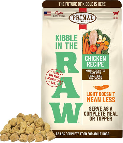 Primal Kibble in The Raw, Freeze Dried Dog Food, Beef, Scoop & Serve, Made with Raw Protein, Whole Ingredient Nutrition, Crafted in The USA, Dry Dog Food 1.5 lb Bag - Image 13