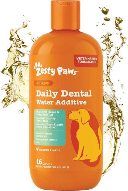 Zesty Paws Probiotic Dental Powder for Dogs Teeth - Fights Plaque, Tartar & Bad Dog Breath - Dog Teeth Cleaning Powder for Oral Microbiome & Gut Health - Pet Supplement for Dental Health - Image 11