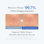 Medicube clear blue capsule cleansing foam texture