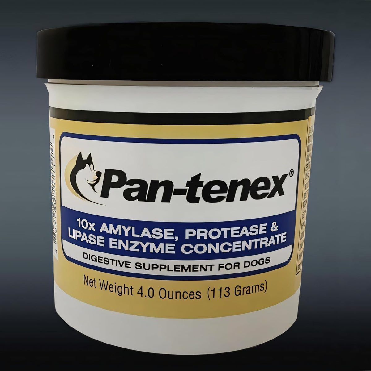 Pan-tenex 10x Digestive Enzymes packaging 8.8 ounces