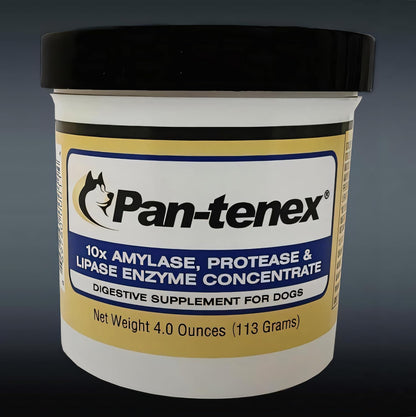 Pan-tenex 10x Digestive Enzymes packaging 8.8 ounces