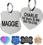 GoTags Stainless Steel Pet ID Tags, Personalized Dog Tags and Cat Tags, up to 8 Lines of Custom Text, Engraved on Both Sides, in Bone, Round, Heart, Bowtie and More (Dog Bone, Regular (Pack of 1)) - Image 9