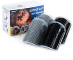Cat Self Groomer Toy Wall Corner Massage Comb Perfect Massager Brush with Catnip (4 PCS Gray) - Image 9