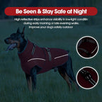 QBLEEV waterproof puppy vest displaying the thick inner thermal fleece lining texture.