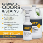 Zeiff enzymatic pet cleaner spray bottle studio shot