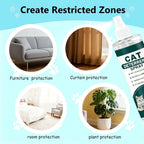 Safe indoor plant and furniture protection spray for cats