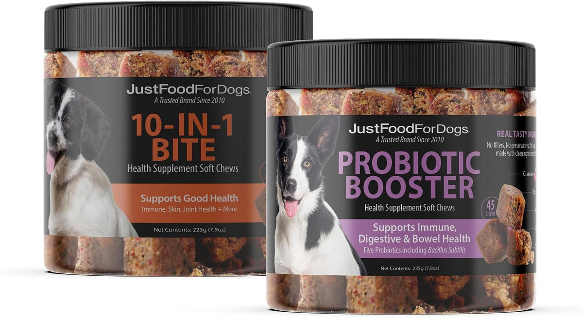 JustFoodForDogs Skin & Allergy Supplement for Dogs, Human Grade Dog Supplements, Skin & Coat Support, Multivitamin Soft Chews, Omega 3 Oil, Superfood Blend, Plant Based Dog Vitamins - 45 Count - Image 11