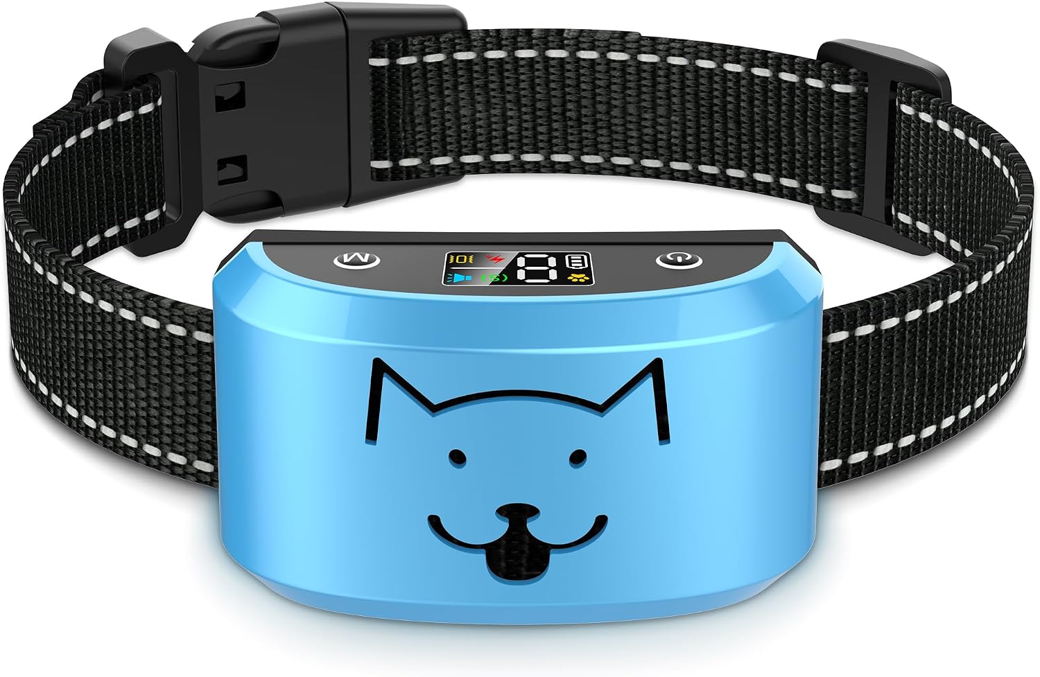 Dog Bark Collar for Medium Large Dogs, Automatic Bark Device with Rechargeable Barking Collar with 8 Adjustable Sensitivity, 4 Training Modes Adjustable Anti Barking for Large Dogs 15-120lbs, Gold - Image 12