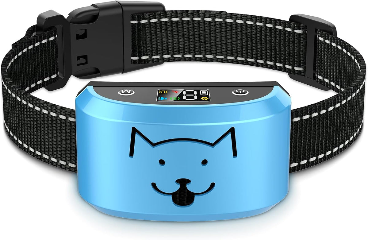 Dog Bark Collar for Medium Large Dogs, Automatic Bark Device with Rechargeable Barking Collar with 8 Adjustable Sensitivity, 4 Training Modes Adjustable Anti Barking for Large Dogs 15-120lbs, Gold - Image 12