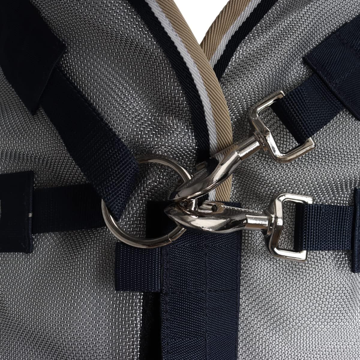 Horseware Rambo Protector Fly Sheet back view highlighting the supersized tail flap protection.