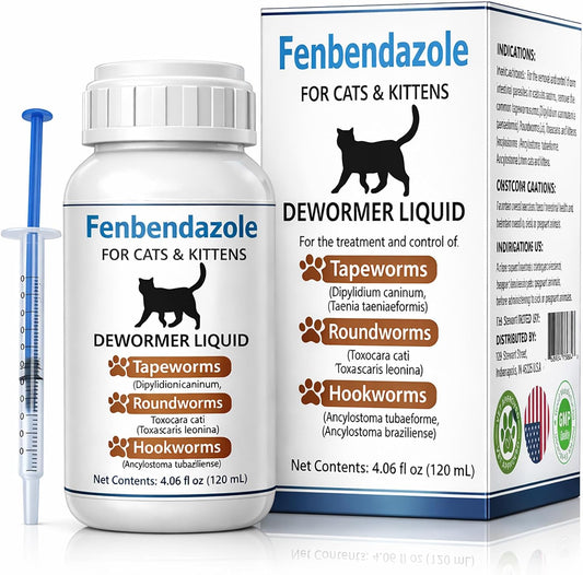 Nuzzleup Cat Dewormer liquid bottle front view for pet parasite control