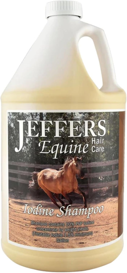 Detailed product texture view of Jeffers Equine Antibacterial and Antifungal shampoo
