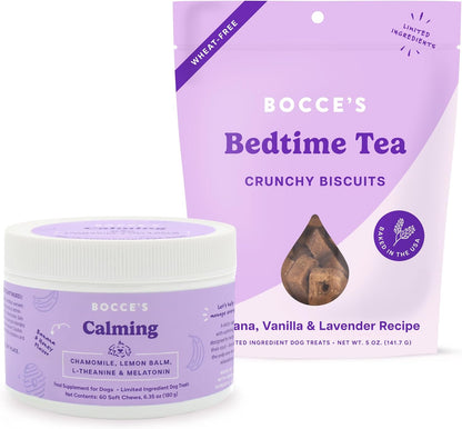 Bocce's Bakery Calming Supplement for Dogs, Daily Chews Made in The USA with Chamomile, Lemon Balm, L-Theanine & Melatonin, Supports Stress, Banana & Honey, 60 ct - Image 11