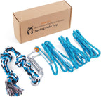 LOOBANI Outdoor Bungee Tug Toy, Dog Toy Hanging from Tree for Small to Large Dogs, Interactive Exercise Play Cord & Tether with Chew Rope Toy (Tree Stump Tug of War-Black) - Image 10