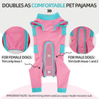 Lelepet recovery suit showing rear leg coverage
