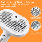 FourSeas steamy pet brush showing how to fill the integrated water reservoir tank