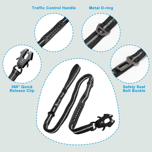 Aviation aluminum quick release frog clip on Raipult dog leash
