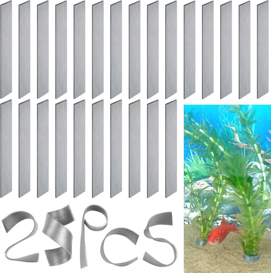 SANJHFF aquarium plant weights front view of twenty five piece pack for fish tanks