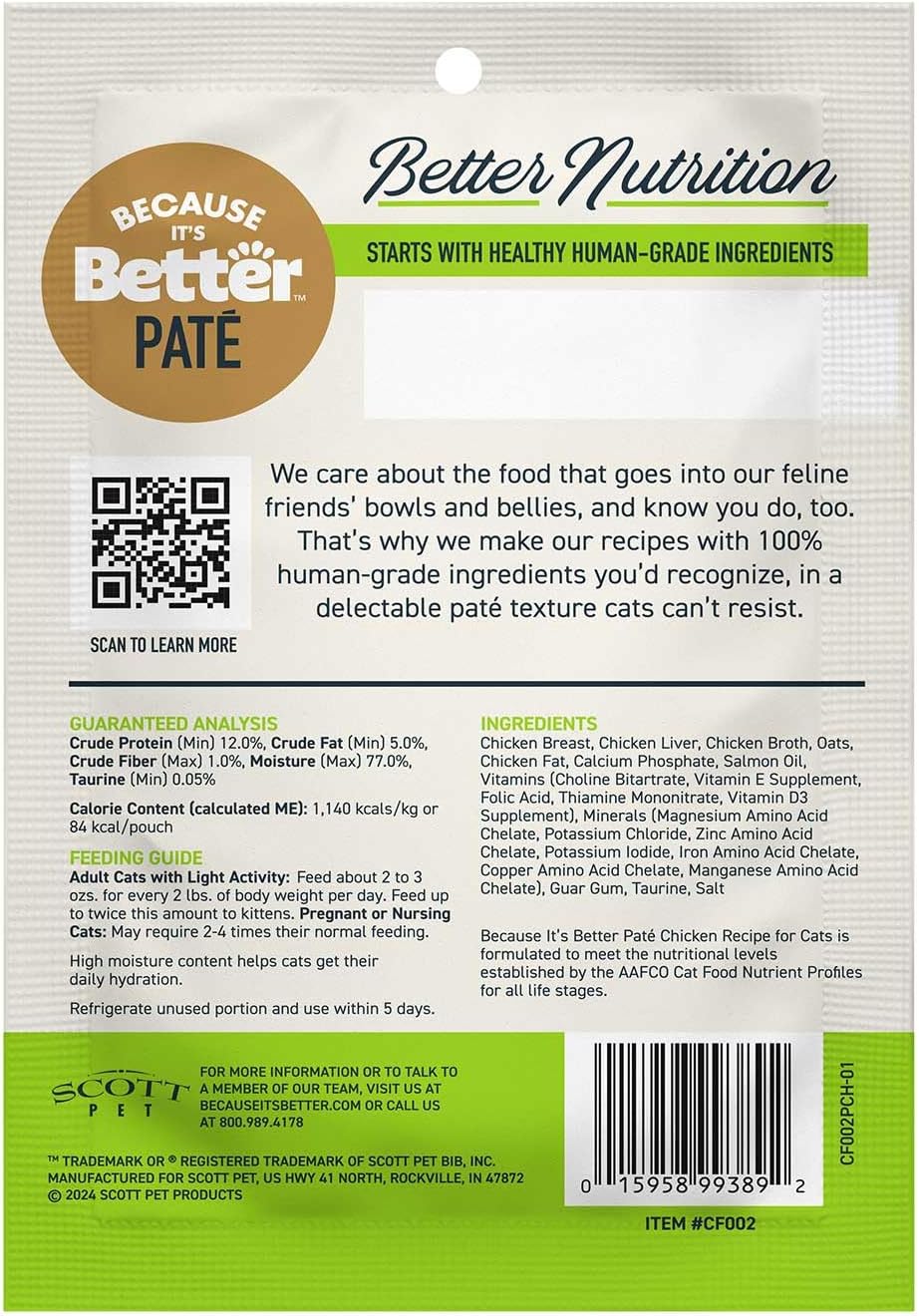 Premium human grade grain free cat food smooth texture