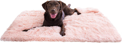 Best Friends by Sheri Calming Shag Dog Blanket - Ultra Soft Faux Fur Pet Throw, Anxiety-Relief, Lightweight Warm Bed Cover for Dogs and Cats, Machine Washable, Taupe, 30" x 40" - Image 9