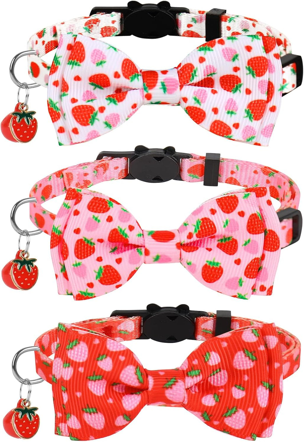 JarThenaAMCS 3 Pcs Tribal Southwest Cat Collar with Breakaway Bell Bow Tie Western Aztec Adjustable Kitten Collars for Small Pet Girl Boy Cats Small Pet Party - Image 13
