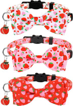 JarThenaAMCS 3 Pcs Tribal Southwest Cat Collar with Breakaway Bell Bow Tie Western Aztec Adjustable Kitten Collars for Small Pet Girl Boy Cats Small Pet Party - Image 13