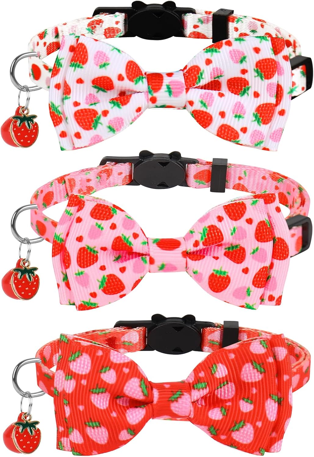 JarThenaAMCS 3 Pcs Tribal Southwest Cat Collar with Breakaway Bell Bow Tie Western Aztec Adjustable Kitten Collars for Small Pet Girl Boy Cats Small Pet Party - Image 13