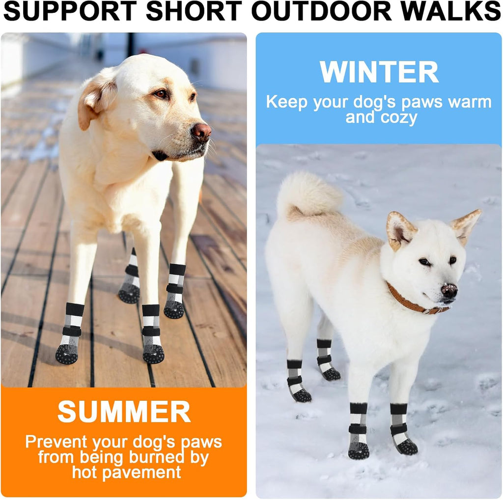 Pack of Beautyzoo dog socks for hardwood floors