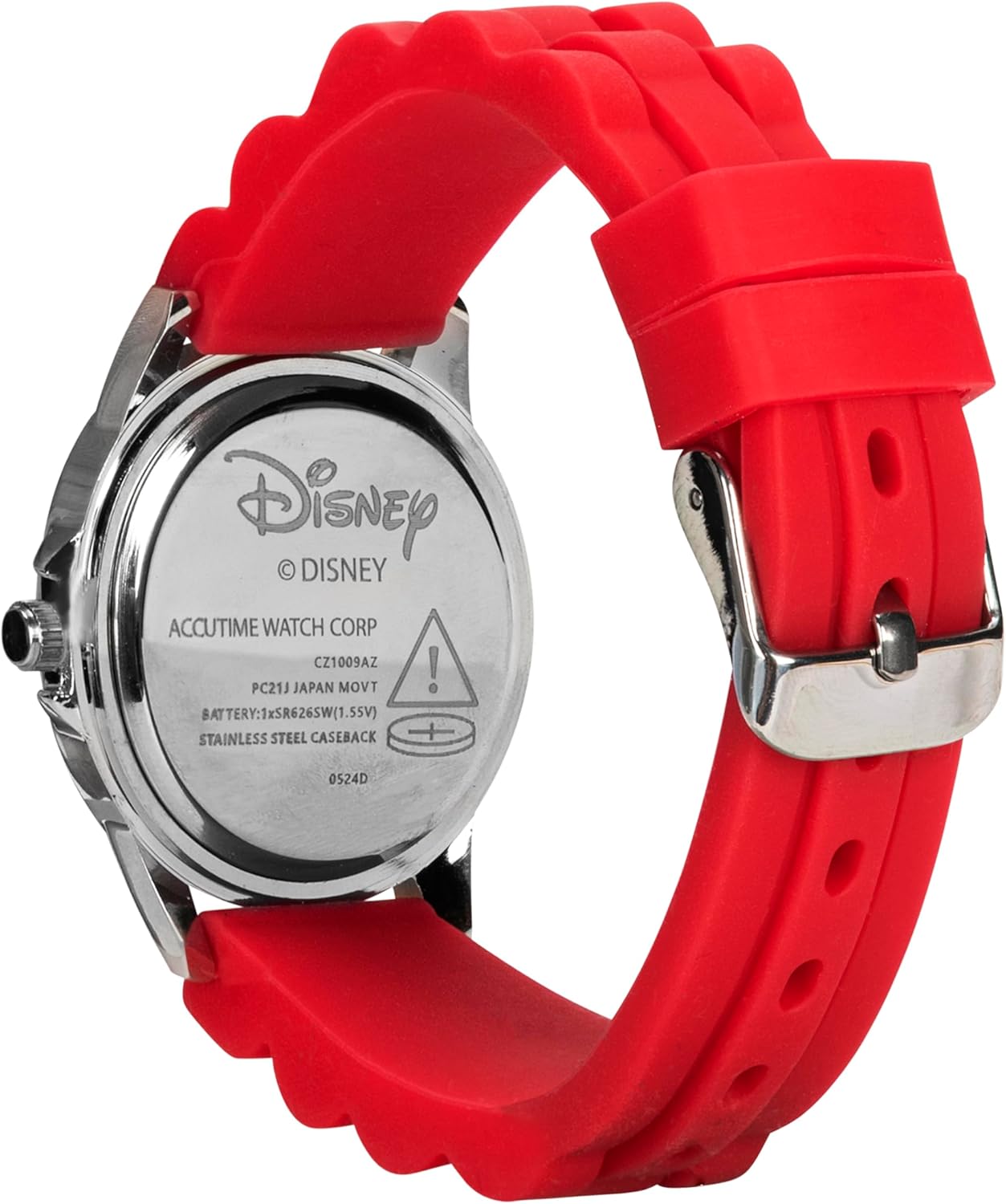 Disney Pixar Cars Kids' Time-Teaching Watch - Lightning McQueen Design with Red Silicone Strap, Easy-to-Read Dial, and Adjustable Fit for Wrists 5.5" to 8" - Image 10