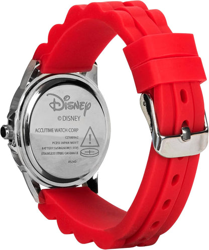 Disney Pixar Cars Kids' Time-Teaching Watch - Lightning McQueen Design with Red Silicone Strap, Easy-to-Read Dial, and Adjustable Fit for Wrists 5.5" to 8" - Image 10