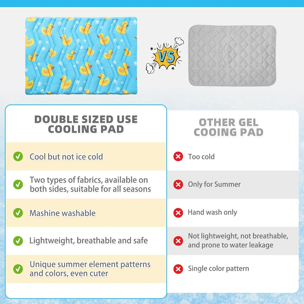 KOOLTAIL small animal cooling mat folded for travel use