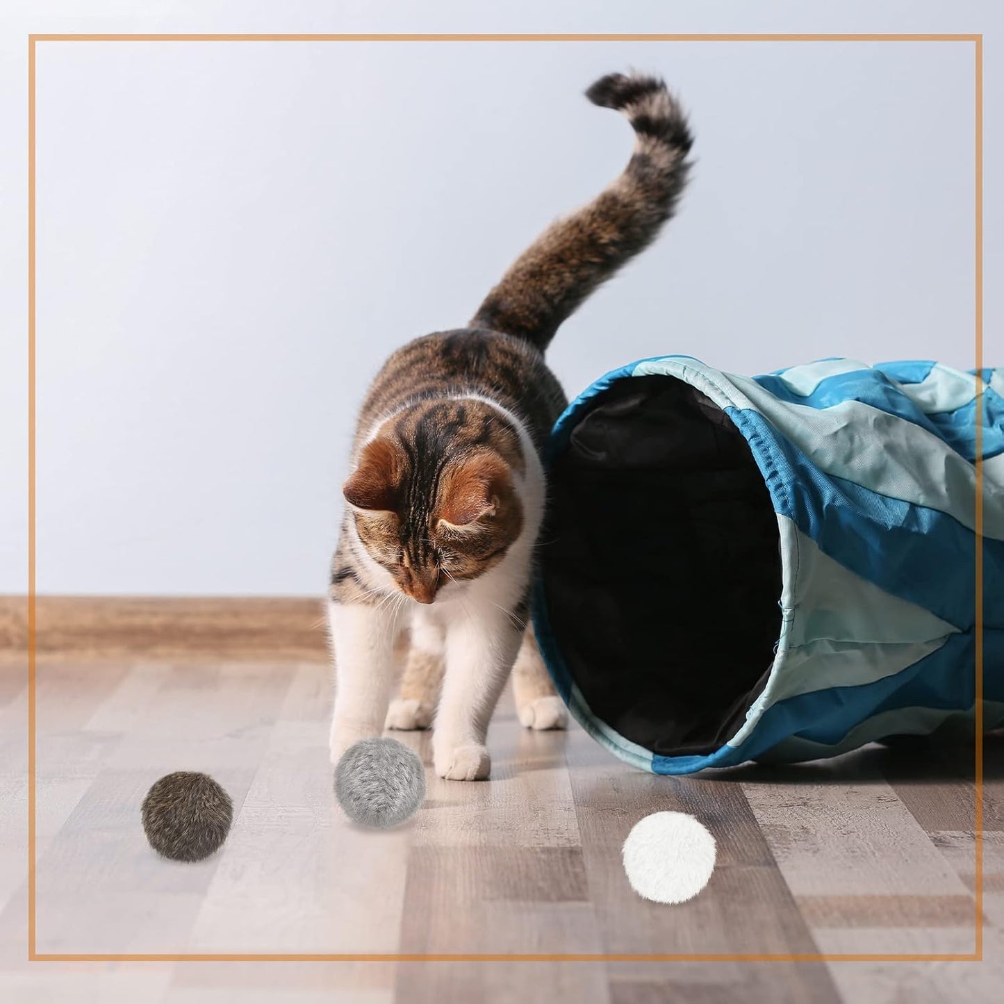 Leifide authentic imported silent kitten toys showing soft texture