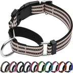 Martingale Dog Collar, Adjustable Nylon Reflective Collar with Quick Release Buckle, No Pull Dog Training Collars for Small Medium Large Dogs (Forest Green, Medium) - Image 14