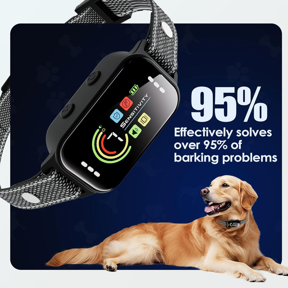 Jeuje training collar adjustable strap close up