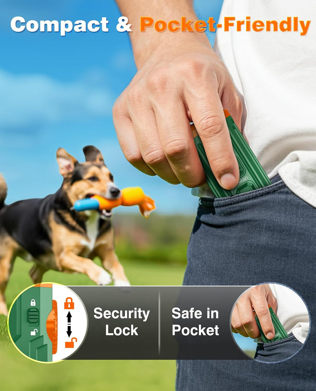Packaging and contents of Fihuxoz dog bark deterrent