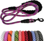 MayPaw Heavy Duty Rope Dog Leash, 3/6/8/10/12/15/20/30 FT Nylon Pet Leash, Soft Padded Handle Thick Lead Leashes for Large Medium Dogs (Blue Black, 1/2" * 8') - Image 10