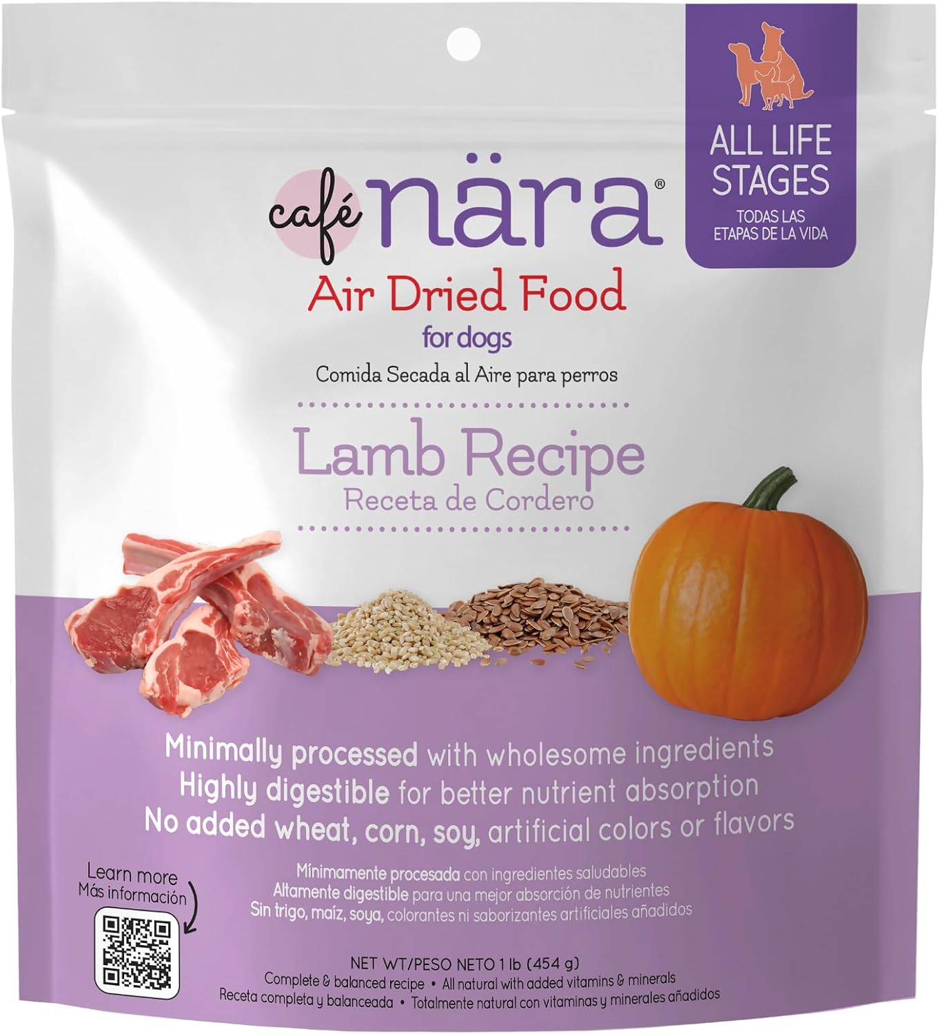 Caf Nara - Lamb Air-Dried Food for Dogs - Complete Meal, Food Topper or Treat - Minimally Processed & Highly Digestible - for All Breeds & Ages - Wheat, Corn & Soy Free - Made in USA - 3 lb Bag - Image 14