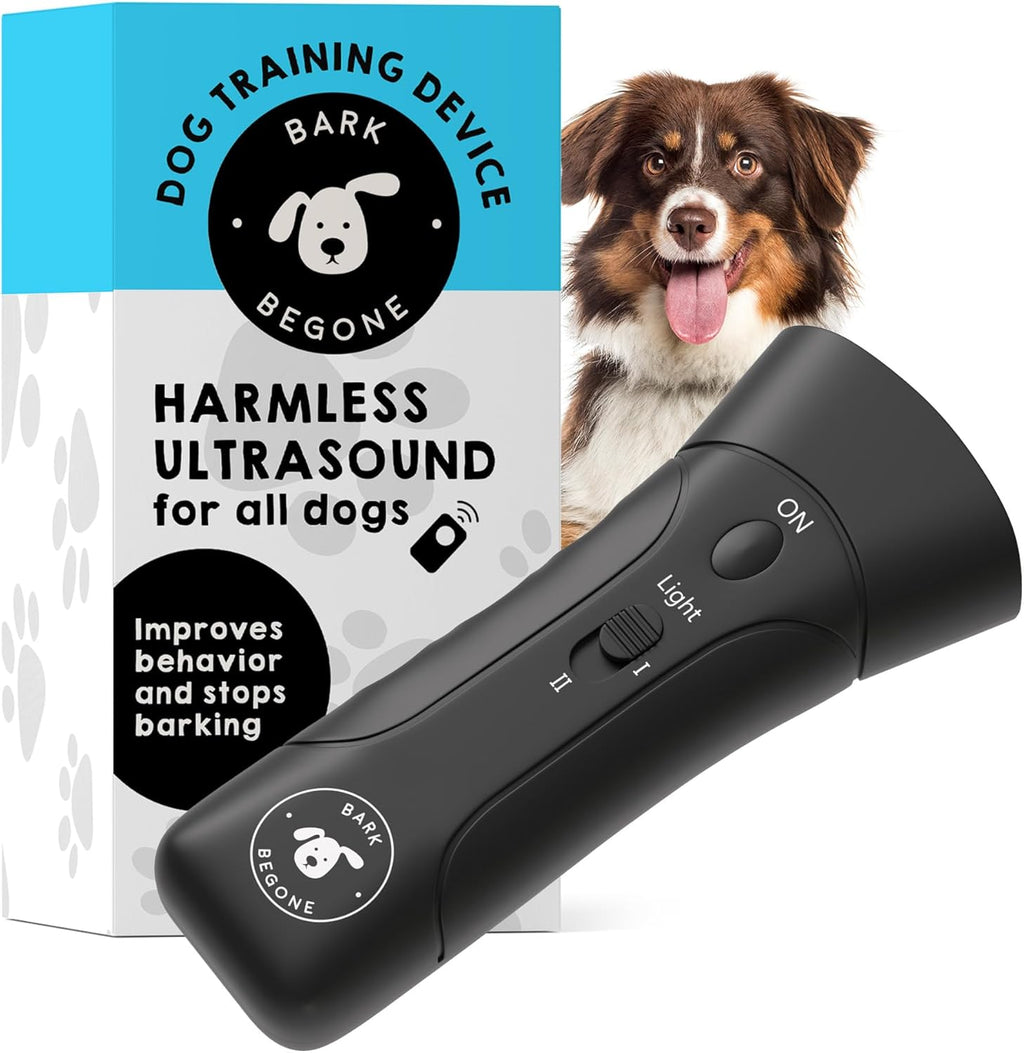 Bark Begone ultrasonic dog bark deterrent handheld device front view