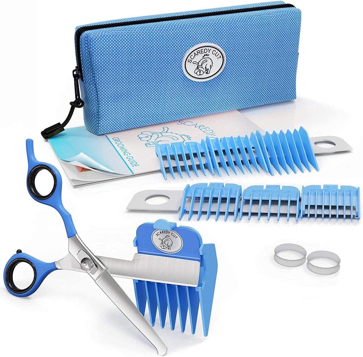 SCAREDY CUT Silent Pet Grooming Kit for Dog, Cat and All Pet Grooming - A Quiet Alternative to Electric Clippers for Sensitive Pets (Left-Handed Pink) - Image 9