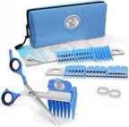 SCAREDY CUT Silent Pet Grooming Kit for Dogs, Cats and All Pet Grooming - A Quiet Alternative to Electric Clippers for Sensitive Pets (Right-Handed Blue) - Image 9