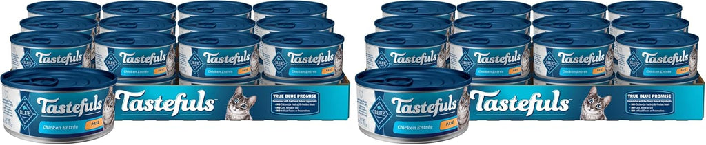 Blue Buffalo Tastefuls Wet Cat Food Pat Variety Pack (Chicken, Turkey & Chicken, Ocean Fish & Tuna) for Adult Cats, Made with Natural Ingredients, 5.5-oz. Each (24 Cans) - Image 14