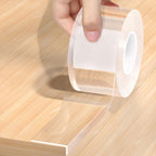 Chenya clear soft corner protector strip front view on furniture
