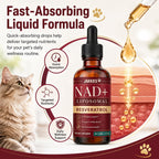 Close up of Jakkies cat health drops packaging highlighting the sixty milliliter volume text