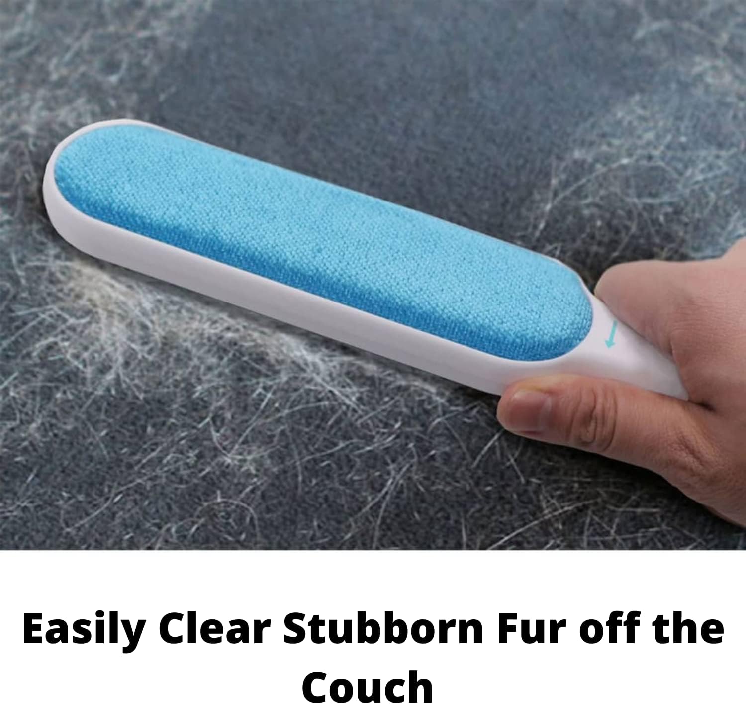 Using self-cleaning base to remove cat hair from lint brush